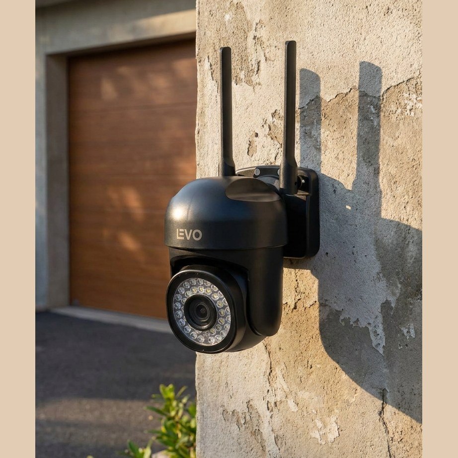 Cámara de Seguridad WiFi Motorizada GuardPro X5 LEVO vista lateral
