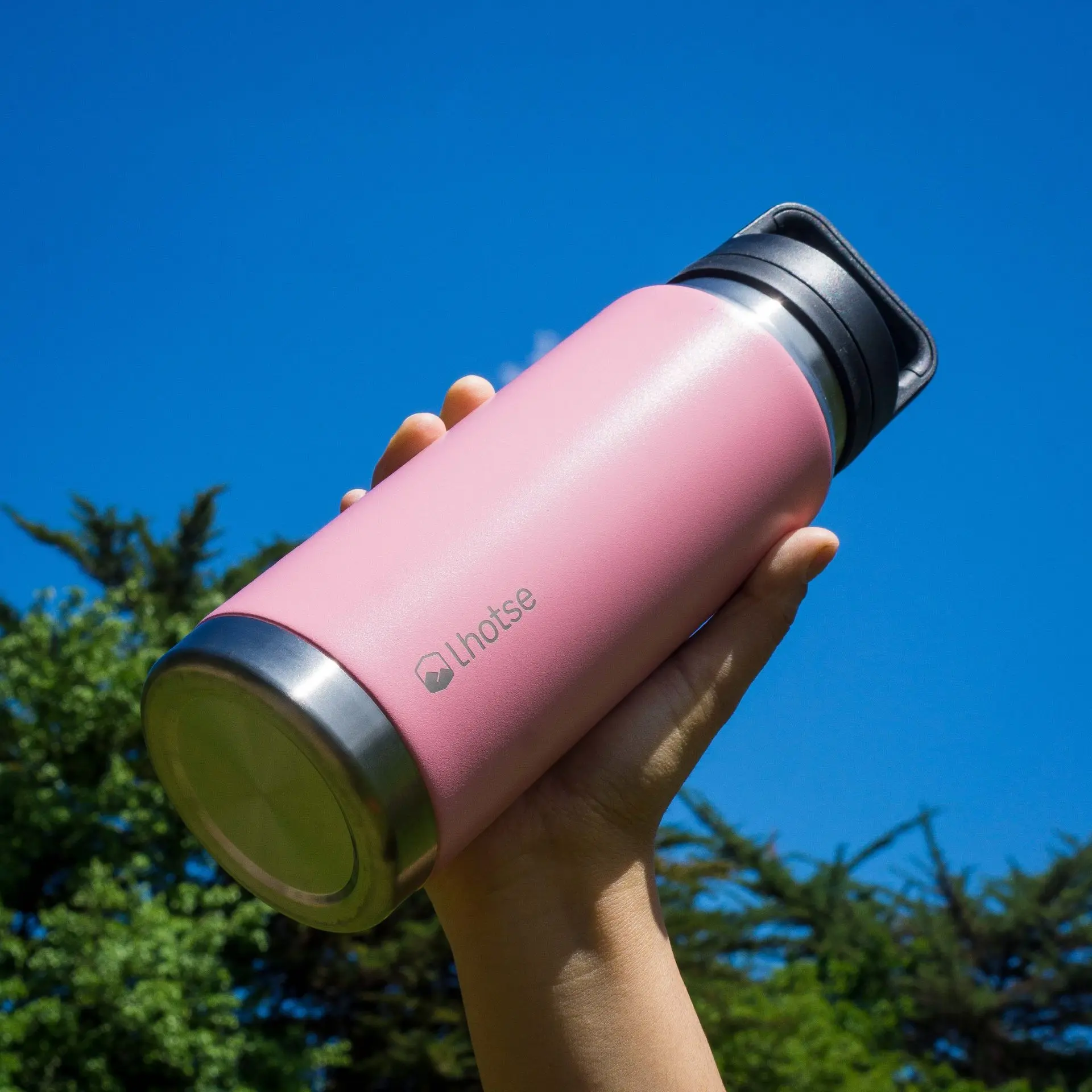 Botella Térmica Insulada Indo 800ml Pink Lhotse · detalle