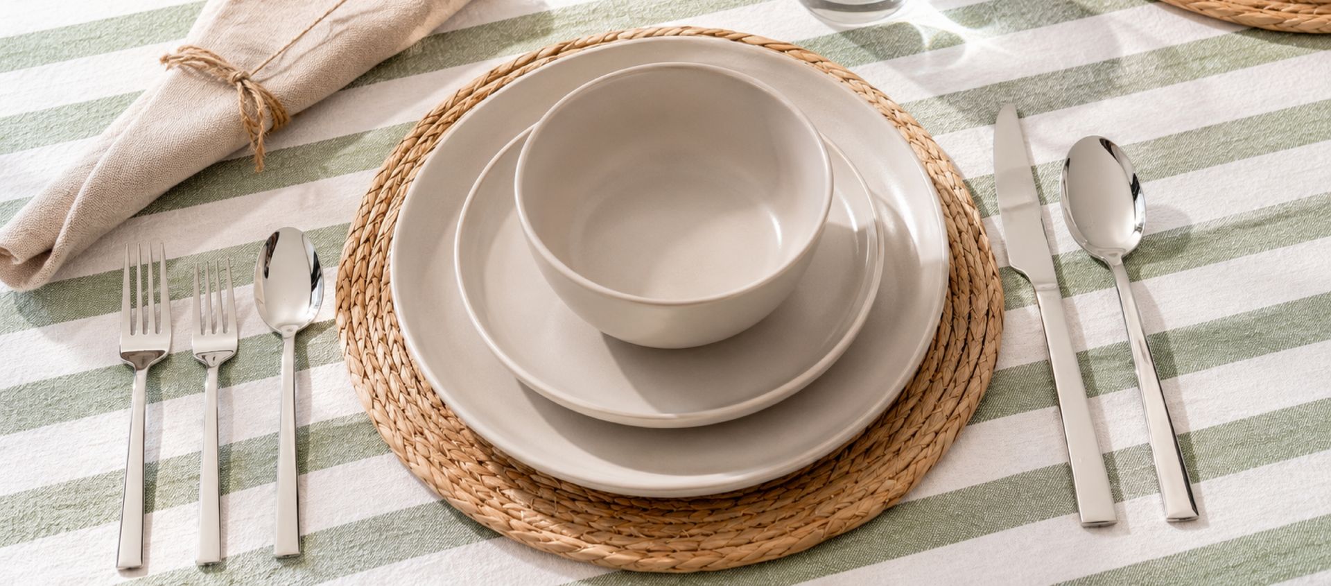 Simplit Set de Cuchillería Sicilia 30 pcs acero inoxidable pulido — vista frontal set completo