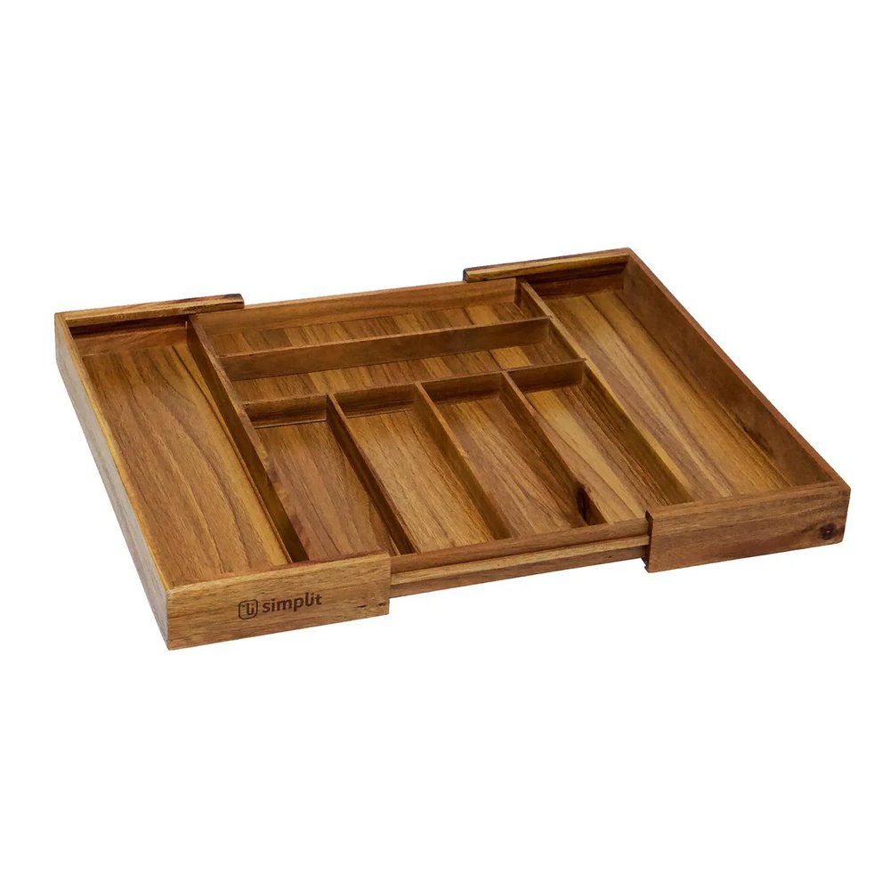 Simplit Organizador Cubiertos Basel madera de acacia — vista de producto