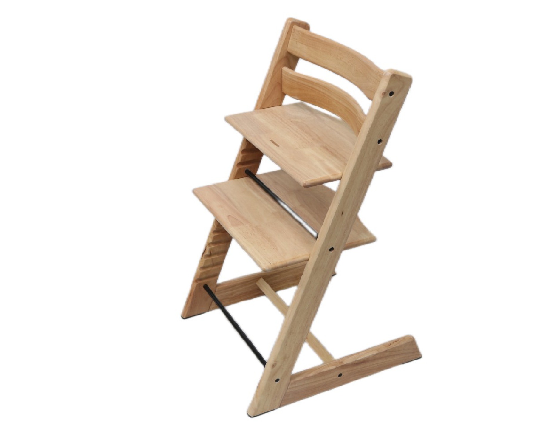 Bandú silla de comer evolutiva de madera - silla transformada en modo silla de tamaño completo, sin bandeja ni respaldo superior