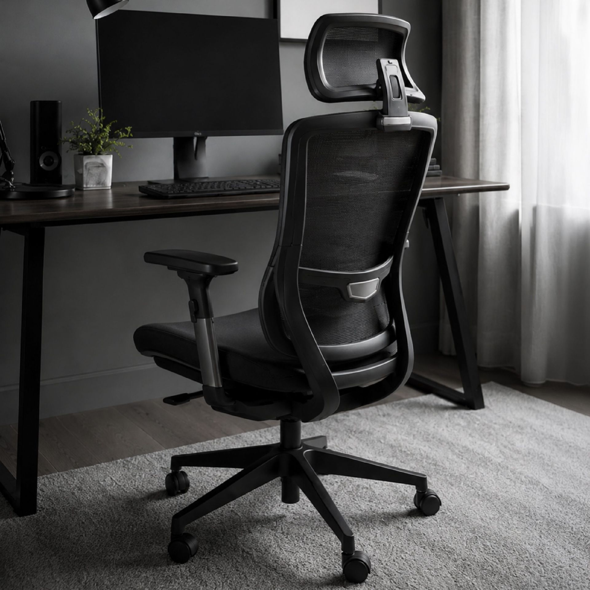 LEVO Silla Ergotech - vista lateral detalle