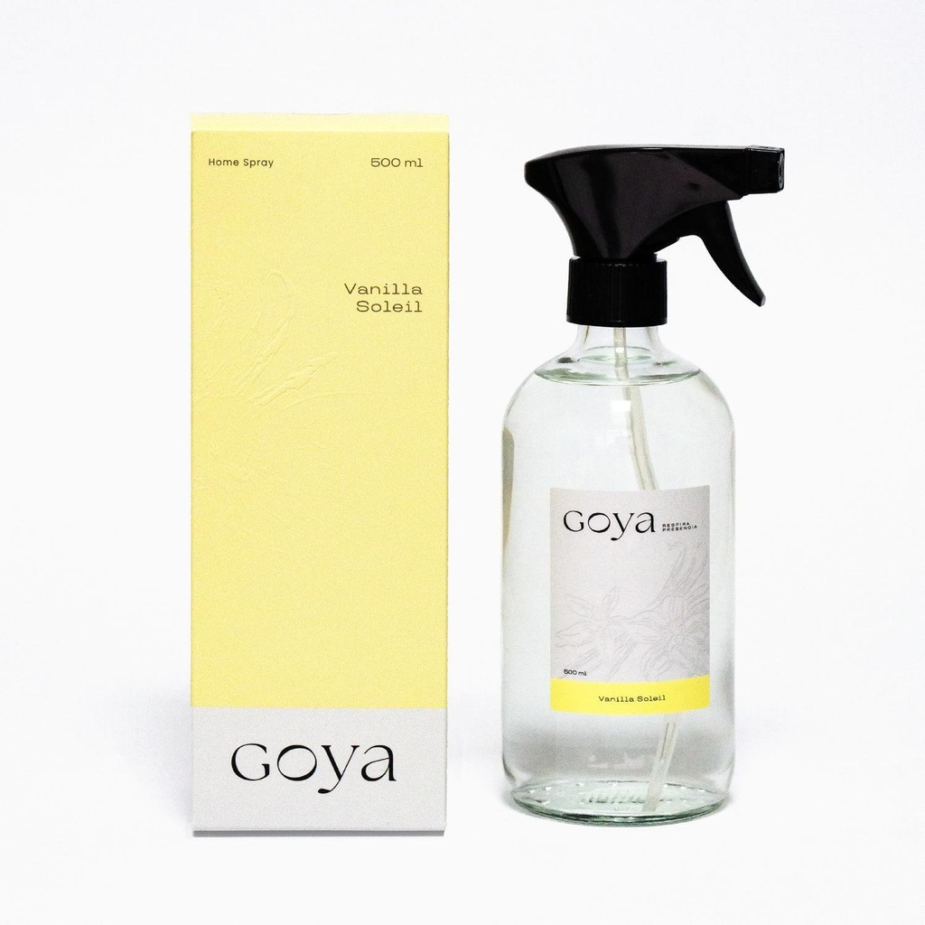 Goya home spray Vanilla Soleil - con su caja