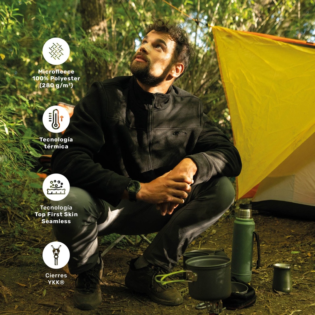 Polar Hombre Half Zip Térmico con Bolsillos Shar Lhotse 5