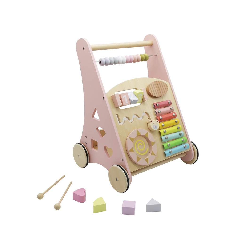 Andador Correpasillos Bebe Didáctico Madera Bandú 1