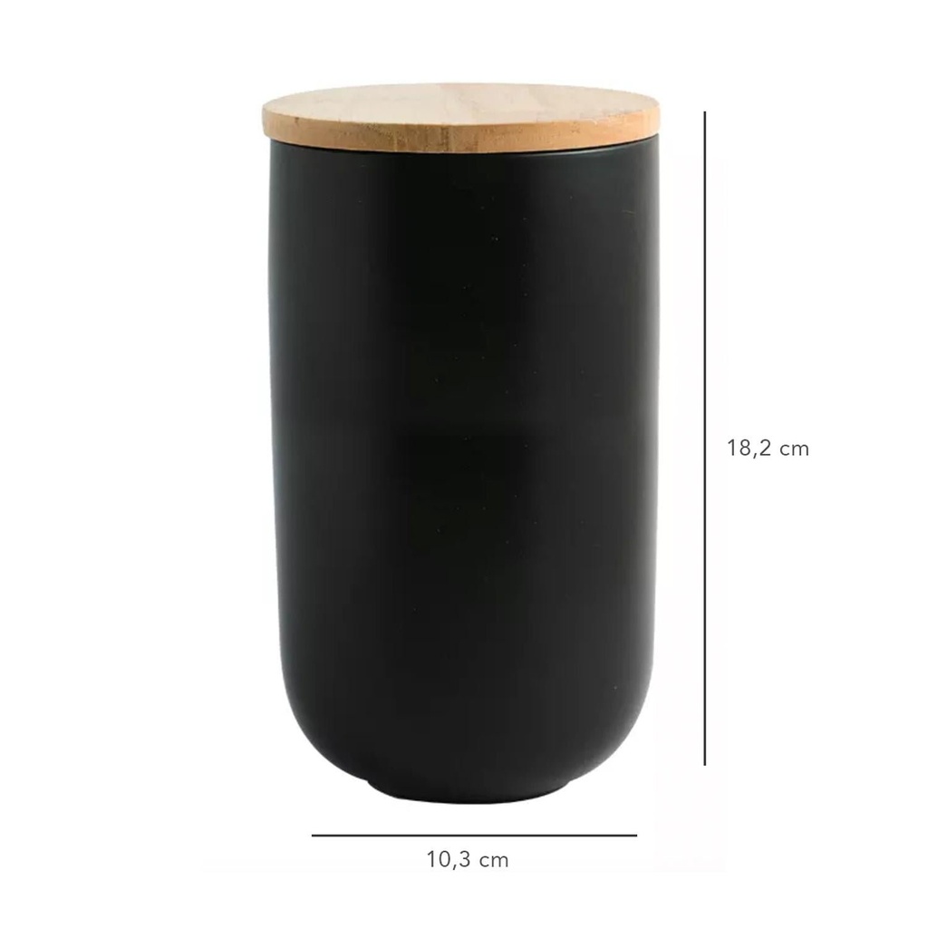 Contenedor de Cerámica Hermético Tapa Madera L Simplit 2