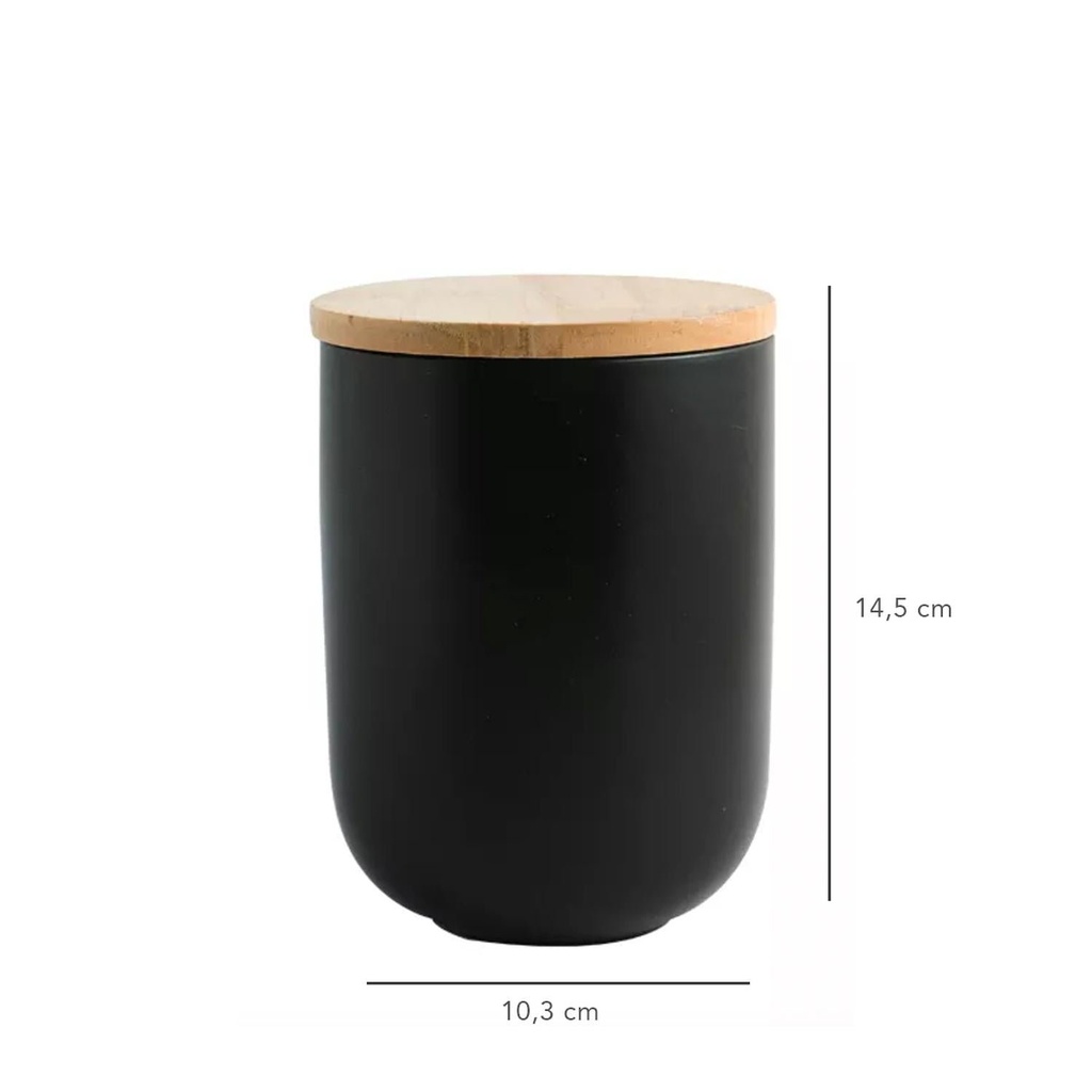 Contenedor de Cerámica Hermético Tapa Madera M Simplit 2