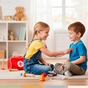 Set Juego de Roles Doctor Niños Madera 12 pcs Bandú 1