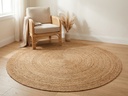 Alfombra de yute redonda Atmosphera en living - lifestyle
