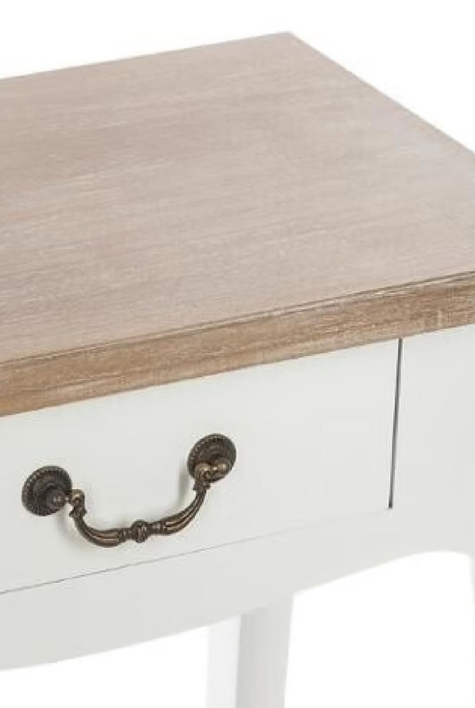 Velador Noche Pino Atmosphera - detalle tirador bronce