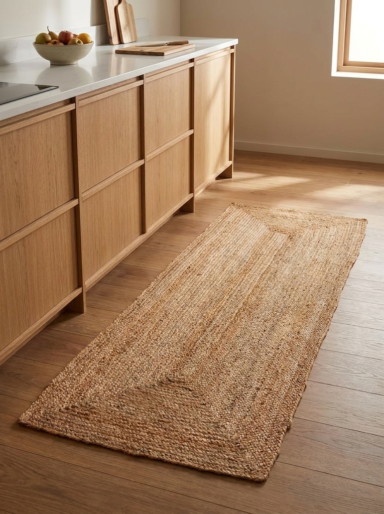 Alfombra de Yute Natura Atmosphera en cocina - lifestyle