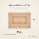 Alfombra Natura Atmosphera - ficha de dimensiones 160x230