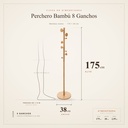 Perchero Bambu - Dimensiones