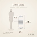 Espejo Selena Atmosphera - ficha de dimensiones 112x40