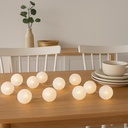 Guirnalda LED 10 Bolas Atmosphera en mesa de comedor - lifestyle