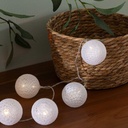 Guirnalda LED 10 Bolas Atmosphera detalle close-up encendida