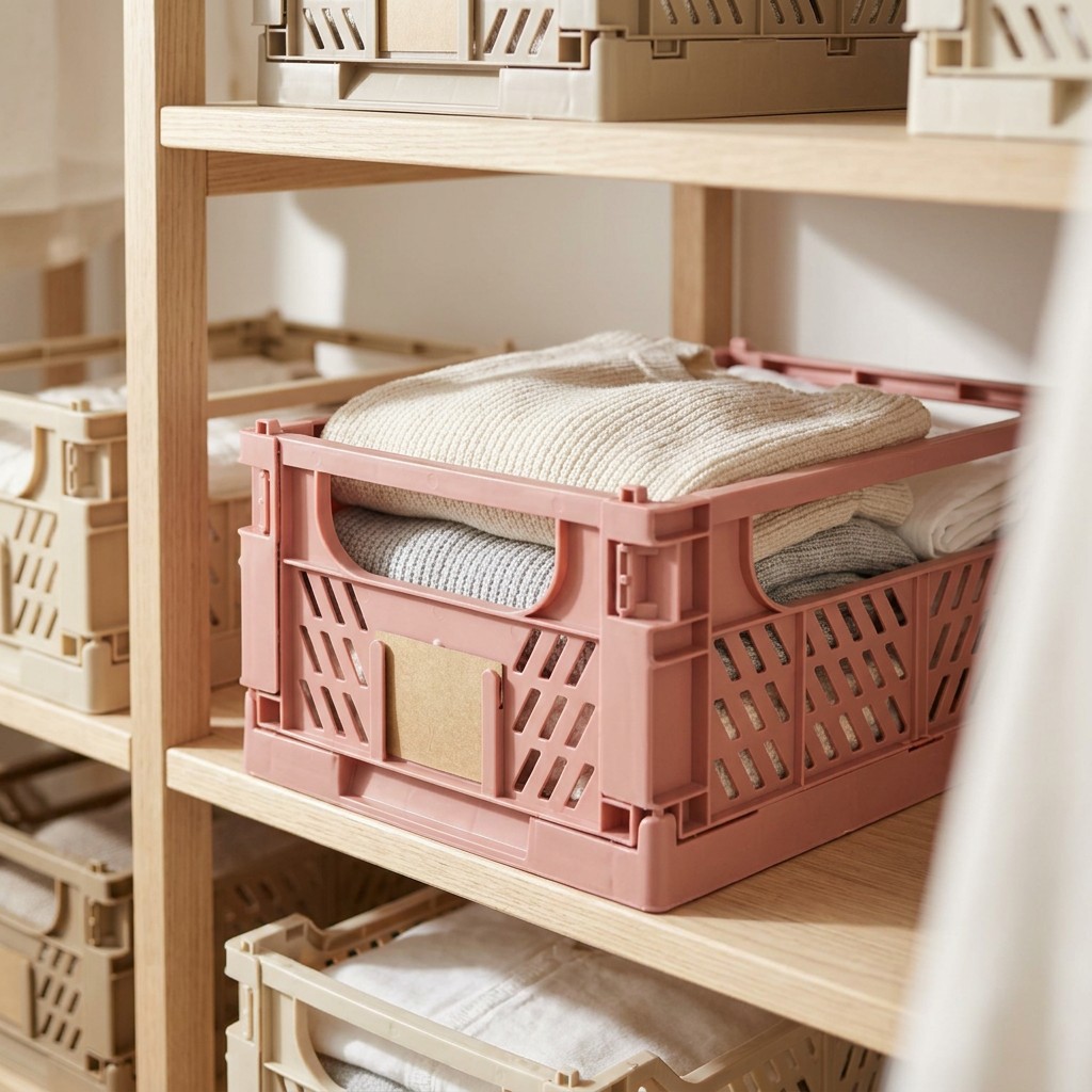 Caja Plegable Rosada · ambiente closet