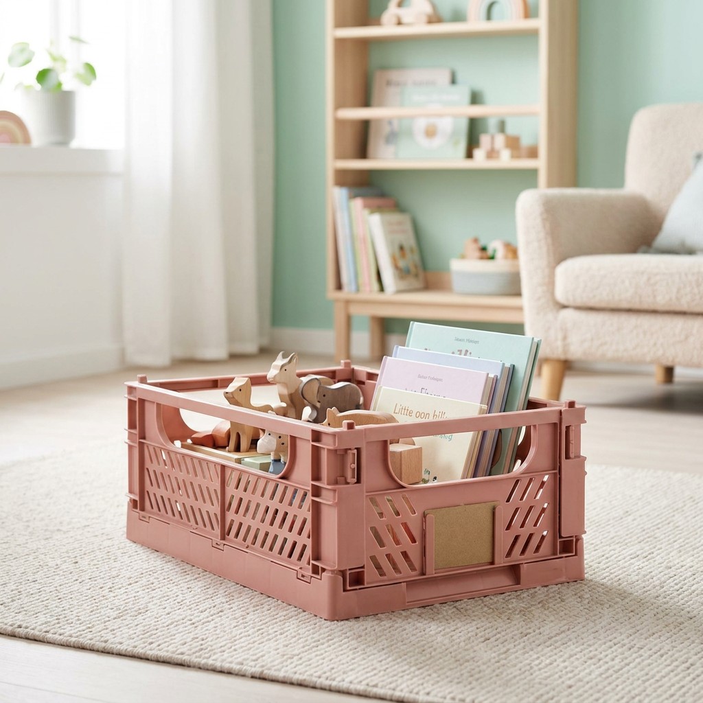 Caja Plegable Rosada · ambiente kids