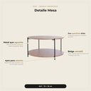 Mesa Lateral Mdf Metal · detalle