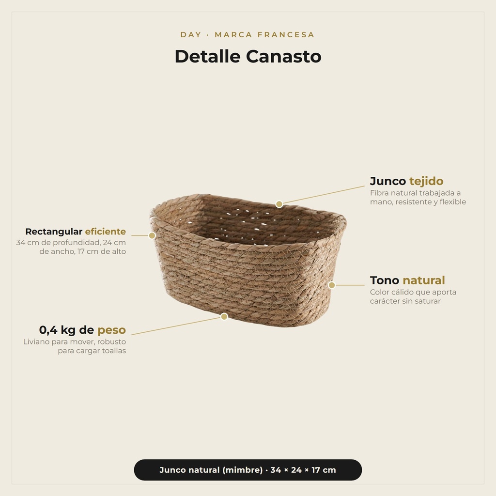 Canasto Organizador · detalle