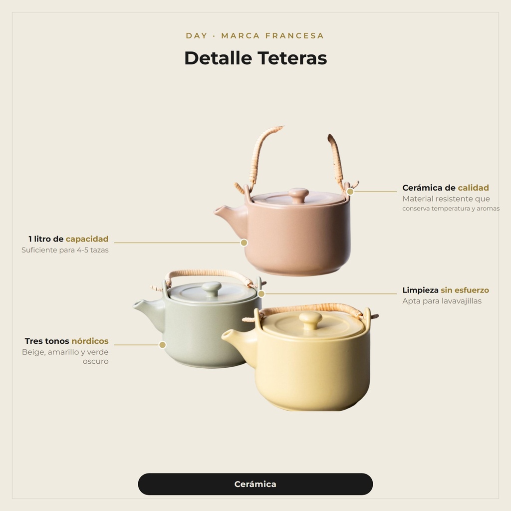 Teteras De Cerámica · detalle