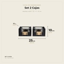 Set 2 Cajas · dimensiones