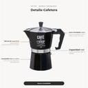 Cafetera Italiana acero · detalle