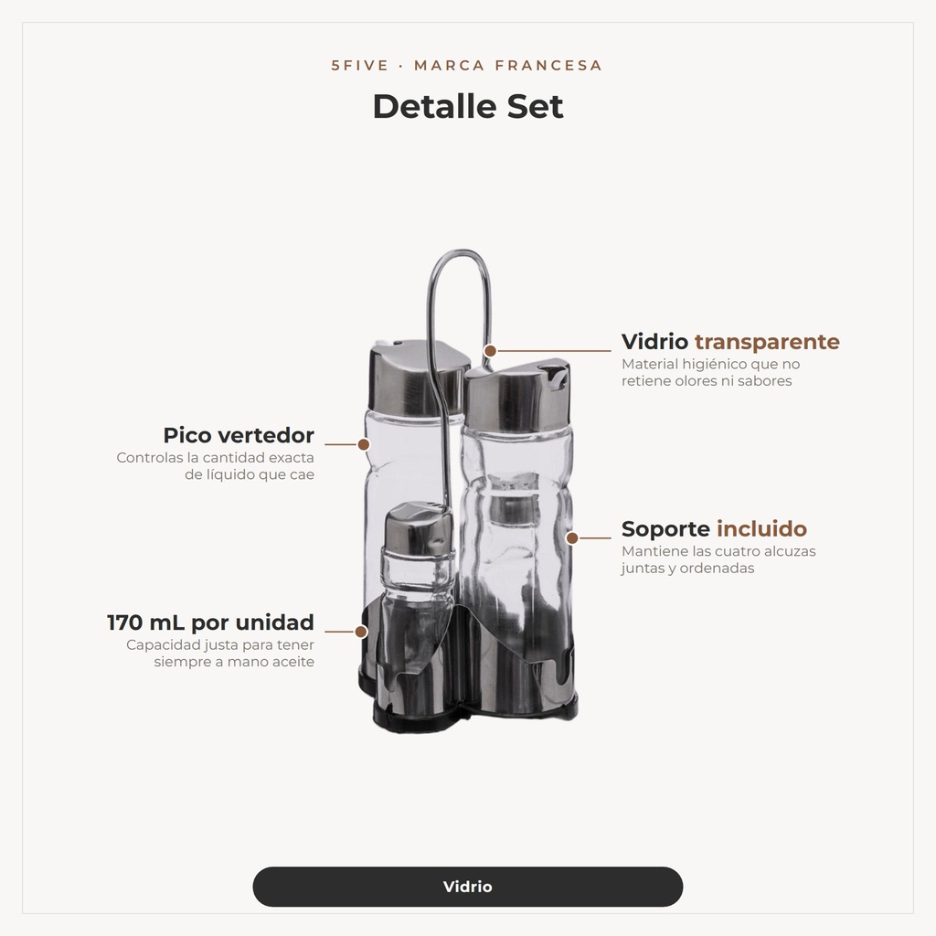 Set Alcuza 5Five · detalle
