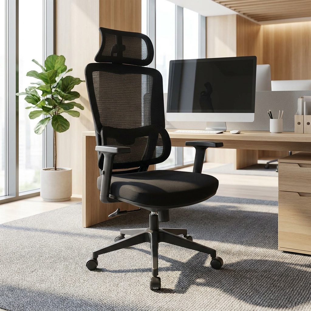 Silla Ergotech Levo - oficina ventanal