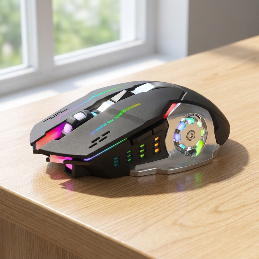 Mouse Gamer Inalámbrico 6 botones Luz  - daylight from a window