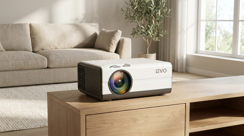 Proyector Led Portátil HD LCD Levo - living
