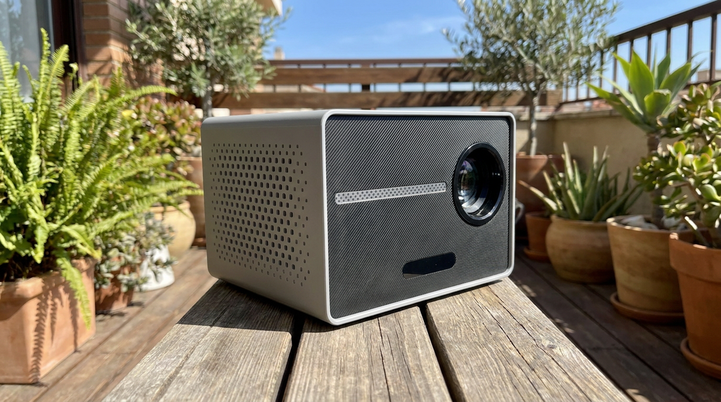 Proyector Portatil Mini Halo 9000lm Bl - terraza
