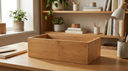 Caja De Almacenamiento Bambú 23X15 cm  - home office