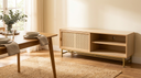 Rack para TV con Puerta de Junco Diseñ - comedor