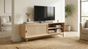 Rack para TV con Puerta de Junco Diseñ - living