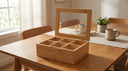 Caja De Organización Para Té De Bambú  - comedor