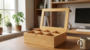 Caja De Organización Para Té De Bambú  - home office