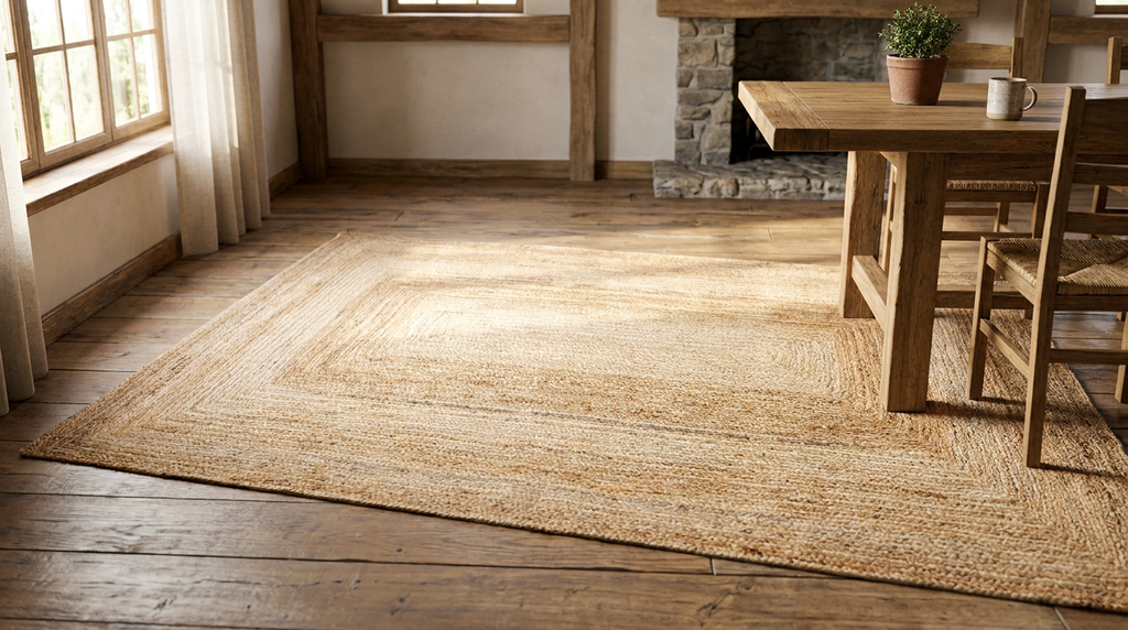 Alfombra Decorativa de Yute Natura 160 - comedor