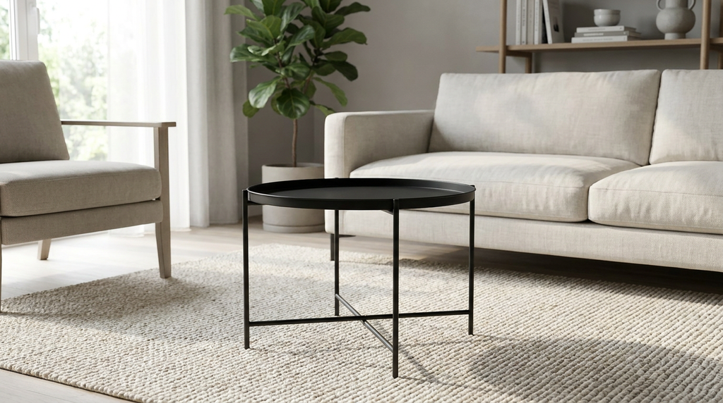 Mesa de Metal Negro 38x50 cm DAY - living