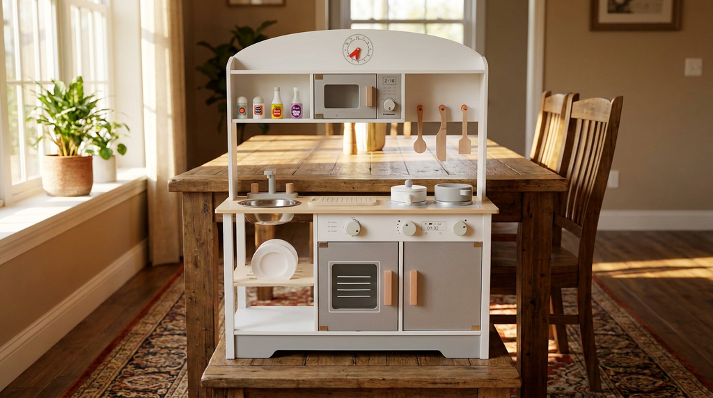 Cocina de Juguete Infantil Niños Mader - comedor