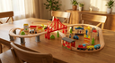 Pista de Autos y Tren de Madera Juego  - comedor
