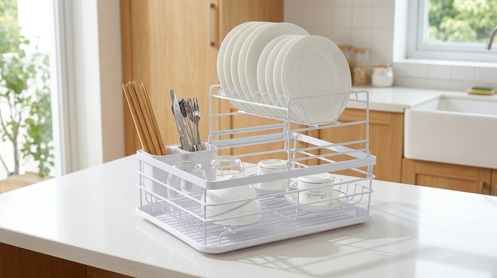 Secaplatos Escurridor 2 Niveles Acero  - cocina
