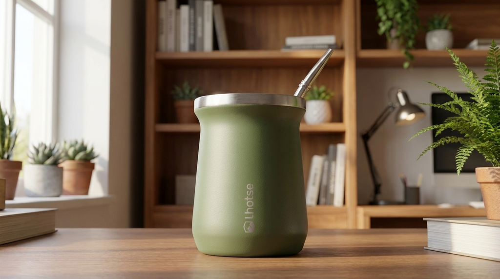 Mate Acero Inoxidable con Bombilla Lho - home office