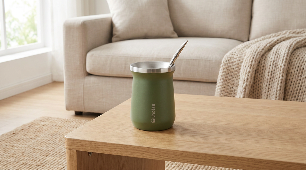 Mate Acero Inoxidable con Bombilla Lho - living