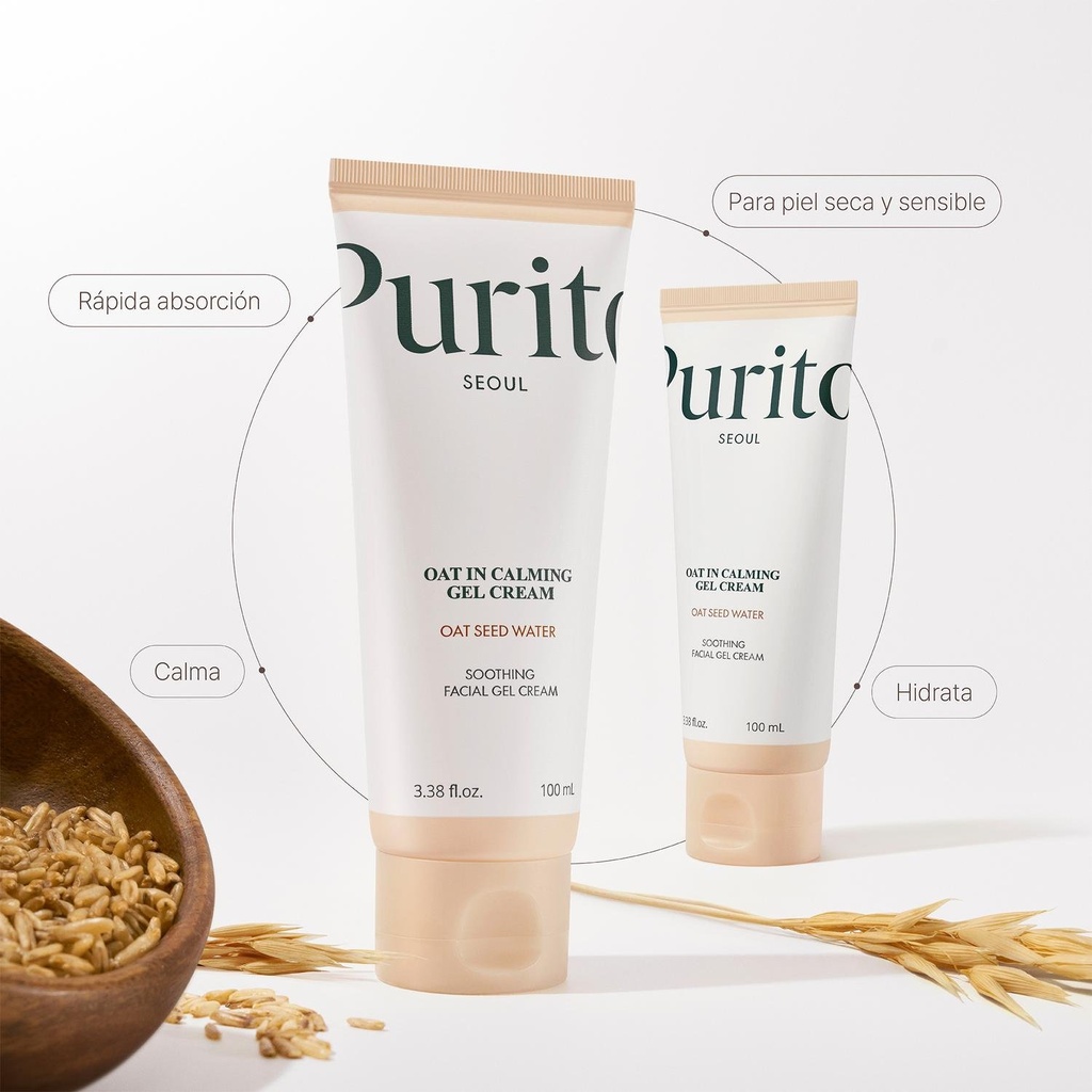 Crema Gel Facial Avena 100ml Purito Oat-In Calmante 2
