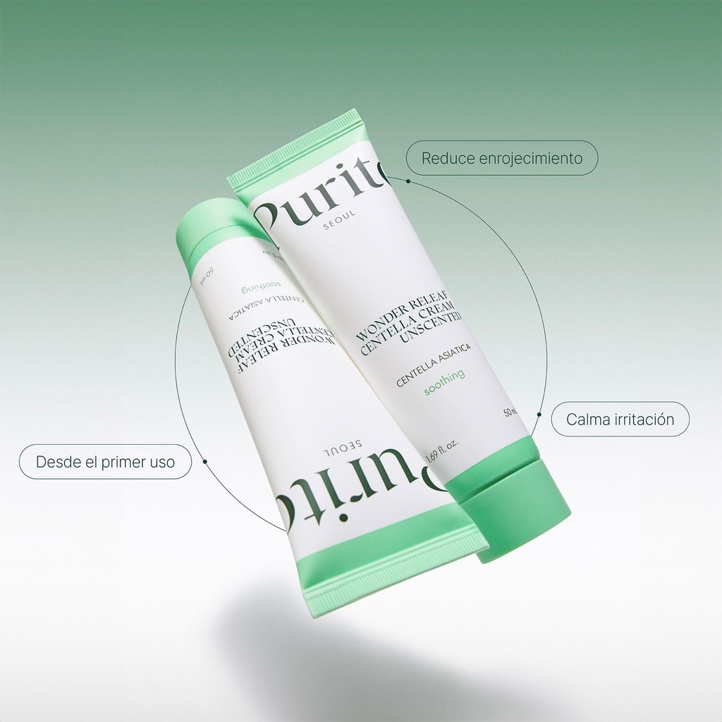 Crema Facial Centella 50ml Purito Wonder Releaf Sin Perfume 2