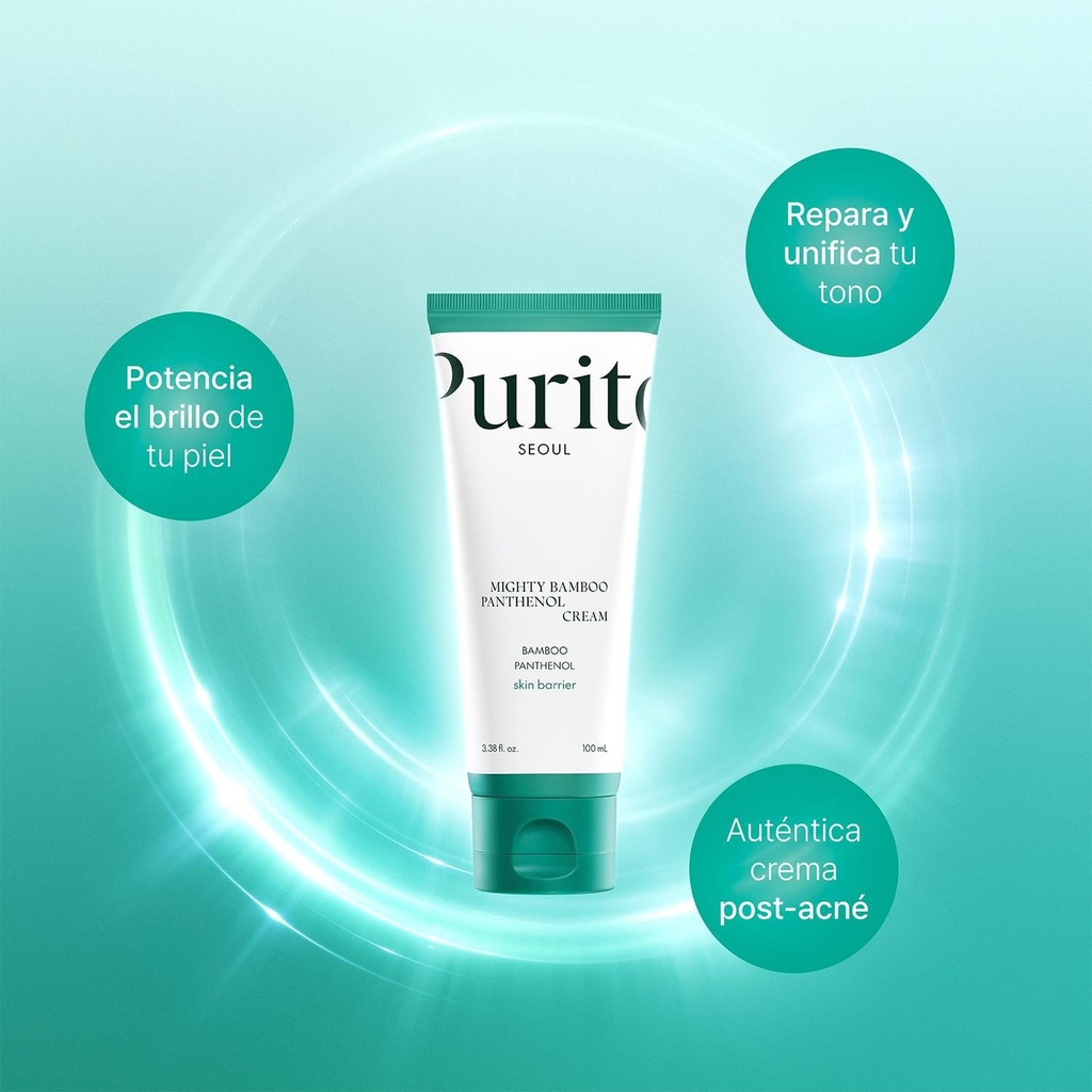 Crema Facial Mighty Bamboo Panthenol 100ml Purito Hidratante 2
