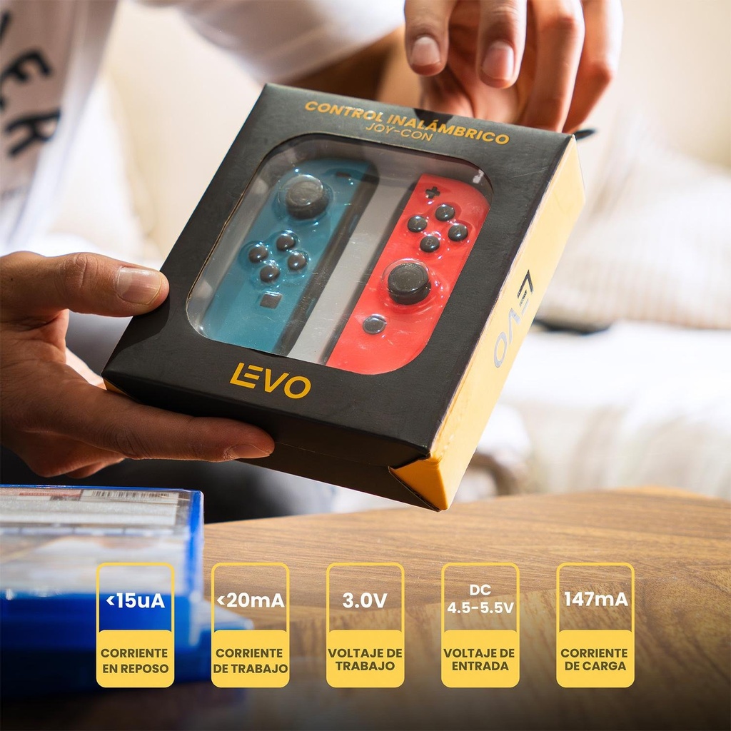 Control Joystick Inalámbrico Compatible Switch Joy-Con LEVO 6