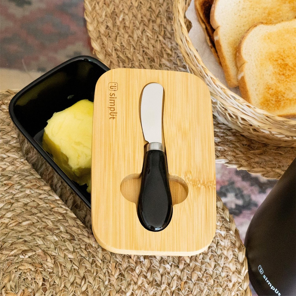 Mantequillero Cerámica Bamboo + Cuchillo 600 ml Simplit 4