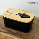 Mantequillero Cerámica Bamboo + Cuchillo 600 ml Simplit 5